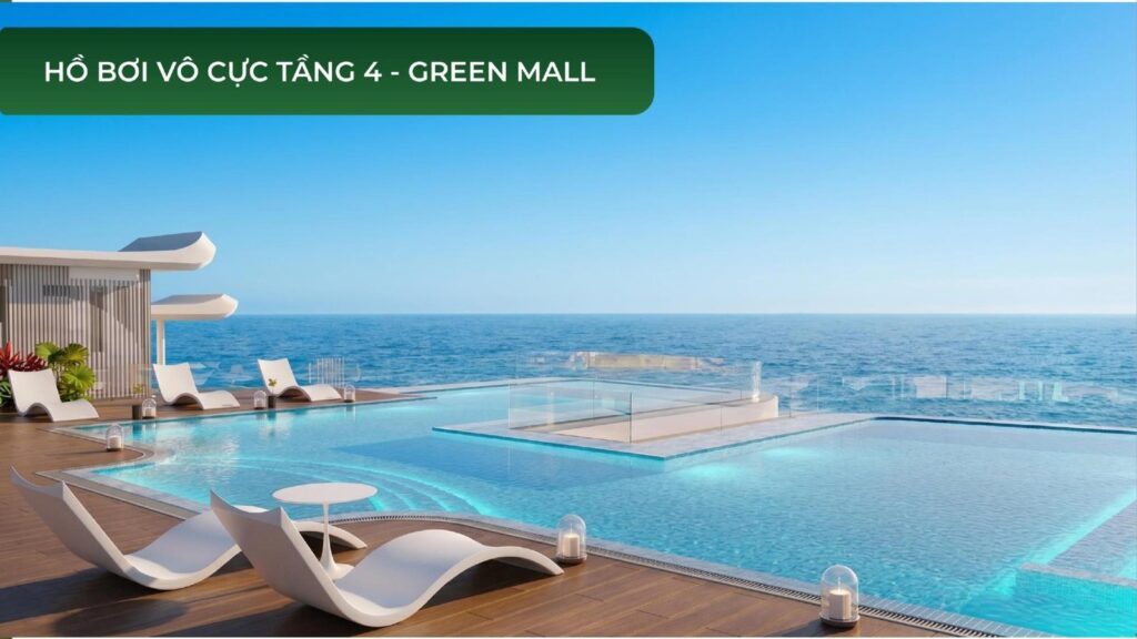 Hồ bơi vô cực tầng 4 Green Town Bình Tân