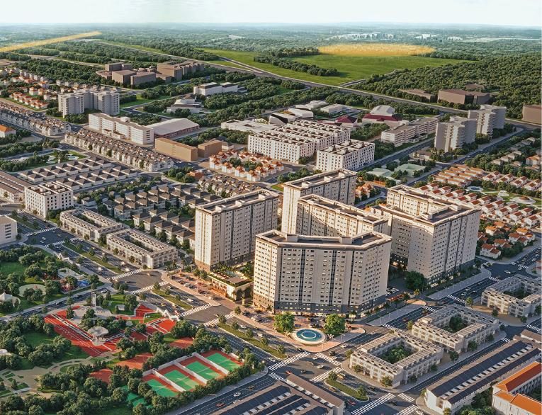 Mặt bằng tổng thể dự án Green Town Bình Tân
