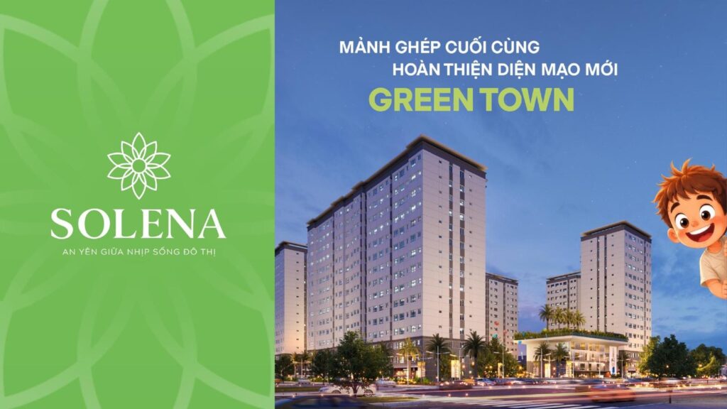 Phối cảnh block SOLENA Green Town Bình Tân